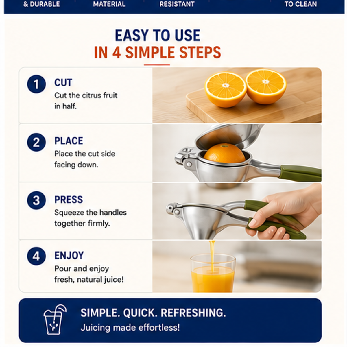 Heavy Duty Aluminium Manual Citrus Juicer