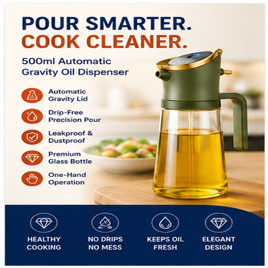 500ml Automatic Gravity Oil Dispenser Bottle |