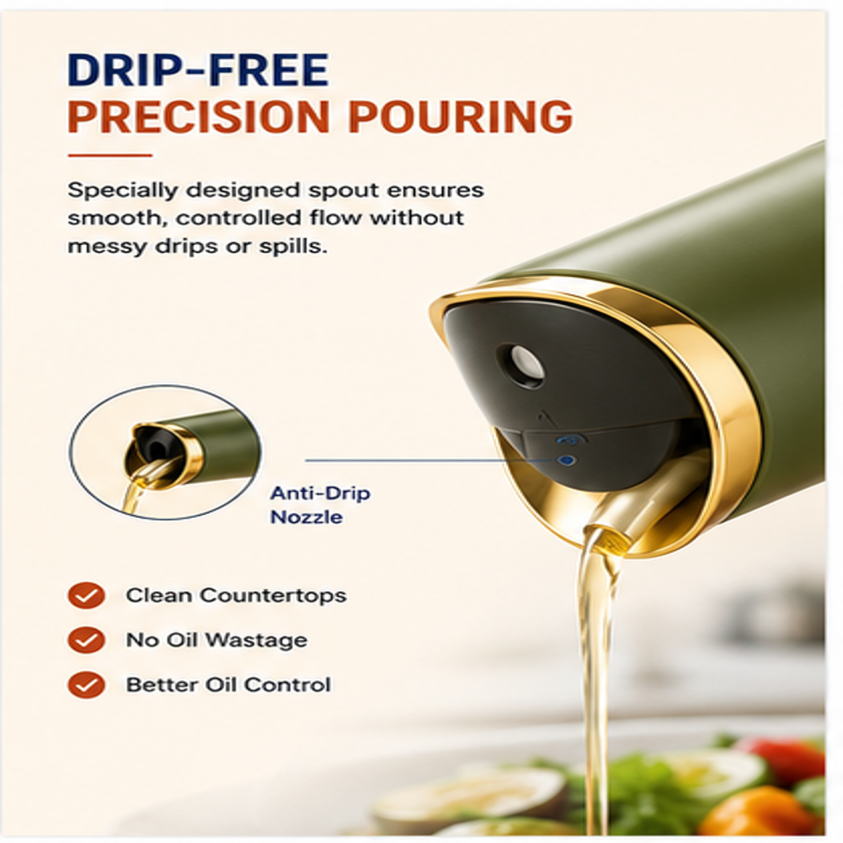 500ml Automatic Gravity Oil Dispenser Bottle |