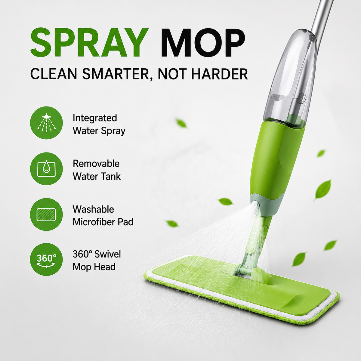 3-in-1 Integrated Jet Spray Mop